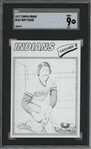1977 Topps #267 Ray Fosse 9 card progressive proof.